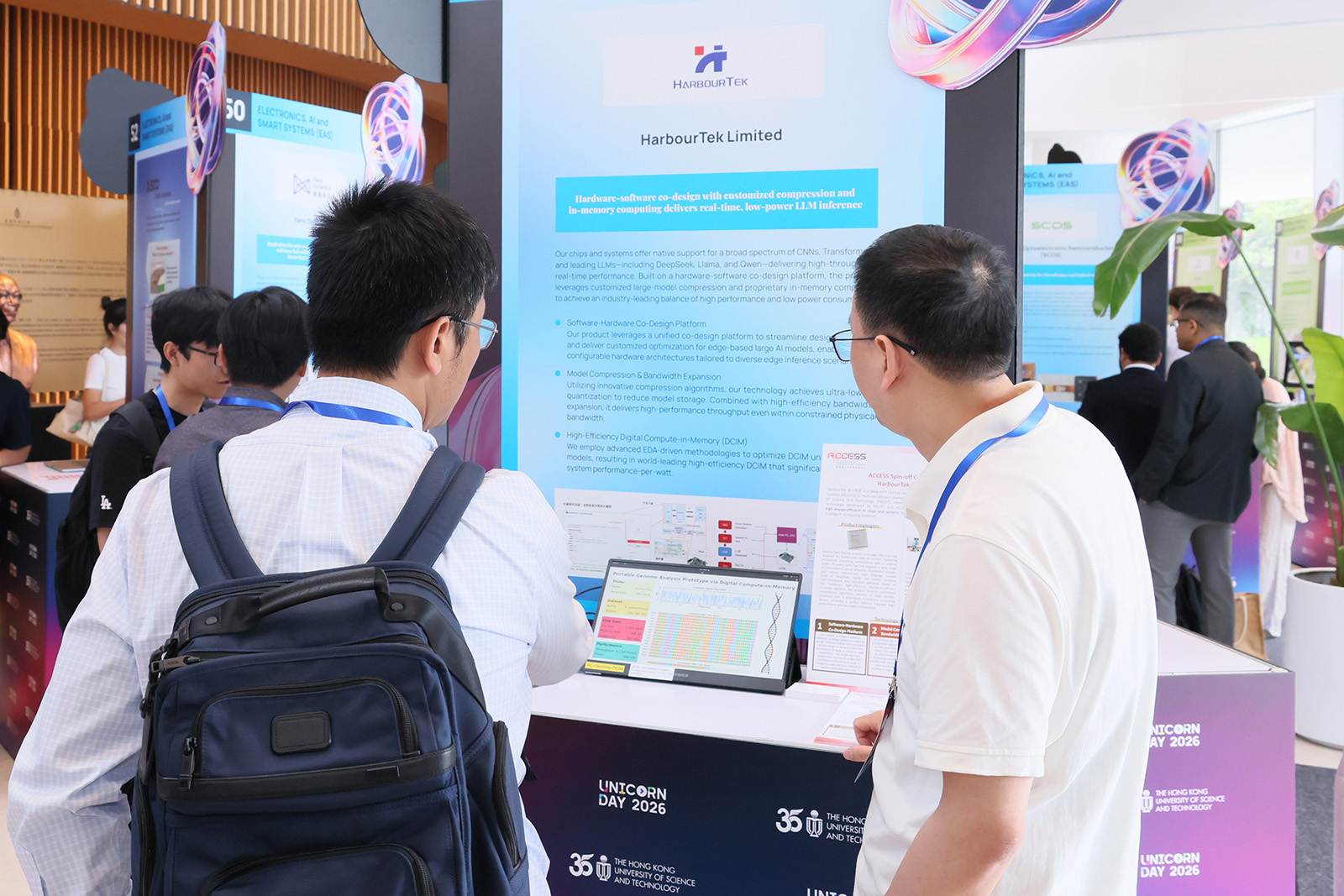 Representatives from ACCESS spin-off companies, HarbourTek, SiliconRight and QuantaEdge, project team presented their technological advantages, and product prospects to participants from various sectors.